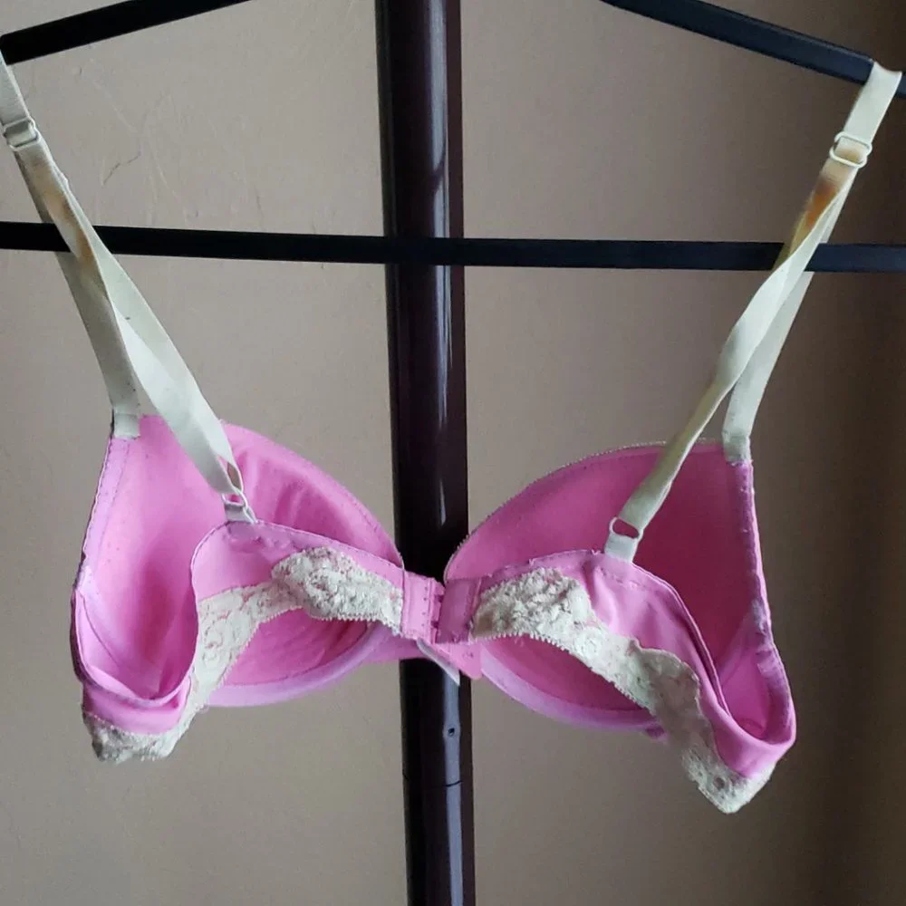 René Rofé Pink & Green Lace Bra – Size 36B - Picture 13 of 16